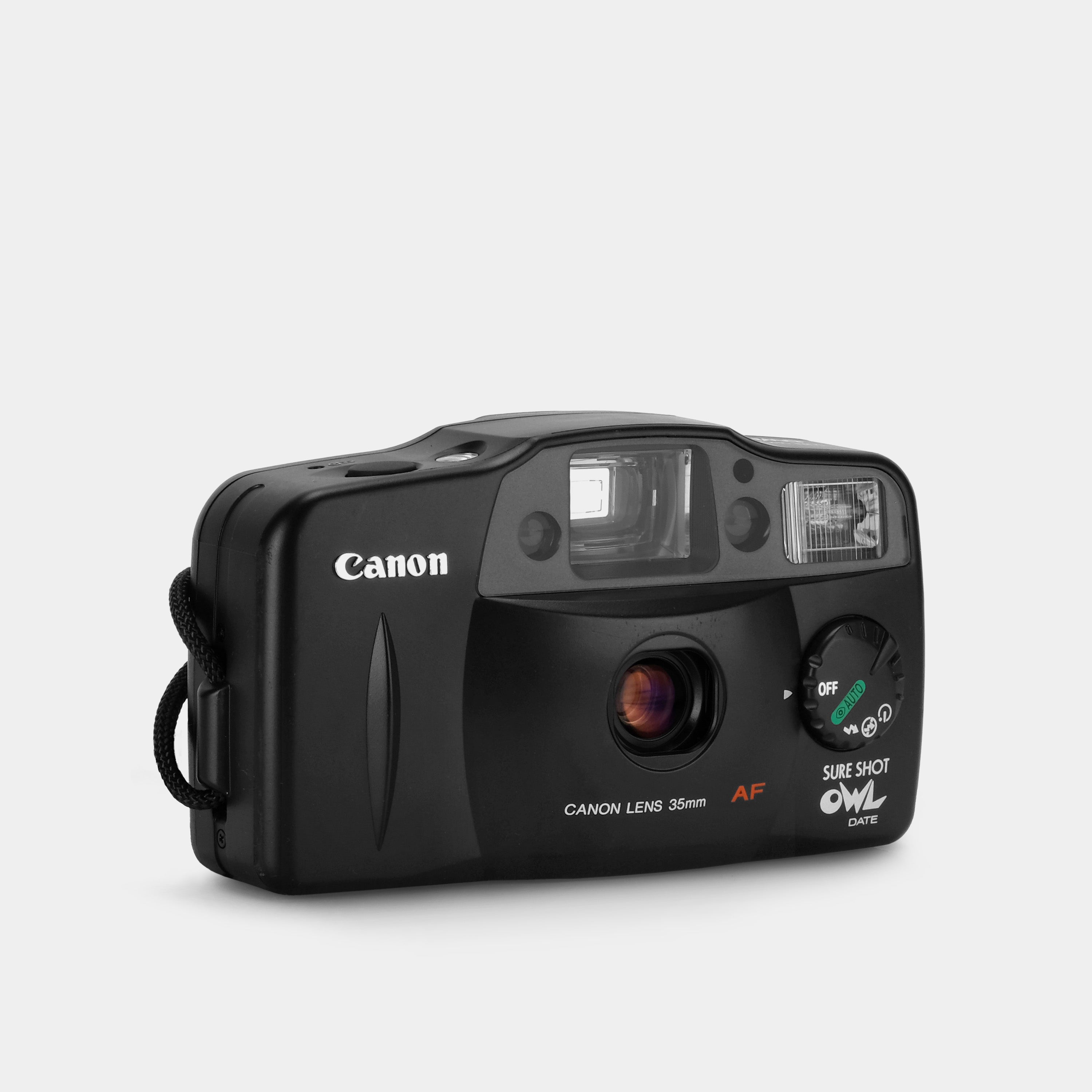 Canon Sure Shot OWL Date 35mm Film Camera - Vintage Point & Shoot Camera with Built-in Flash & Date Function | Perfect for Travel, Street Photography & Film Enthusiasts
