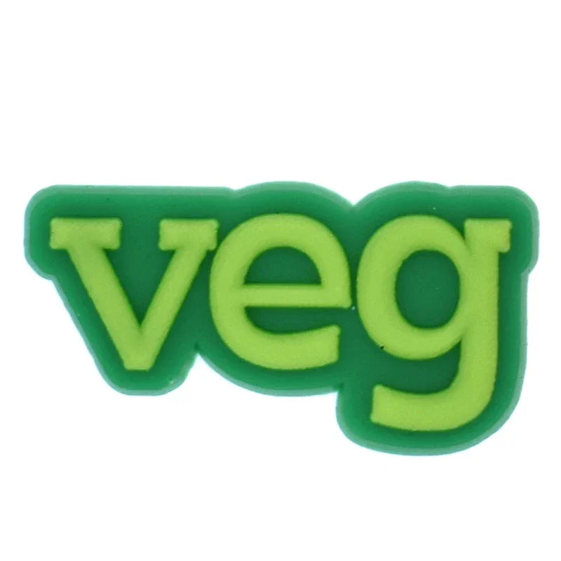 VIBE BRO Veg Zap Shoe Charms for Crocs - Fun & Stylish Decorations for Women, Men & Kids - Perfect for Sandals, Clogs, Jeans & Buckle Shoes - Great for Casual Wear, Parties & Everyday Fashion