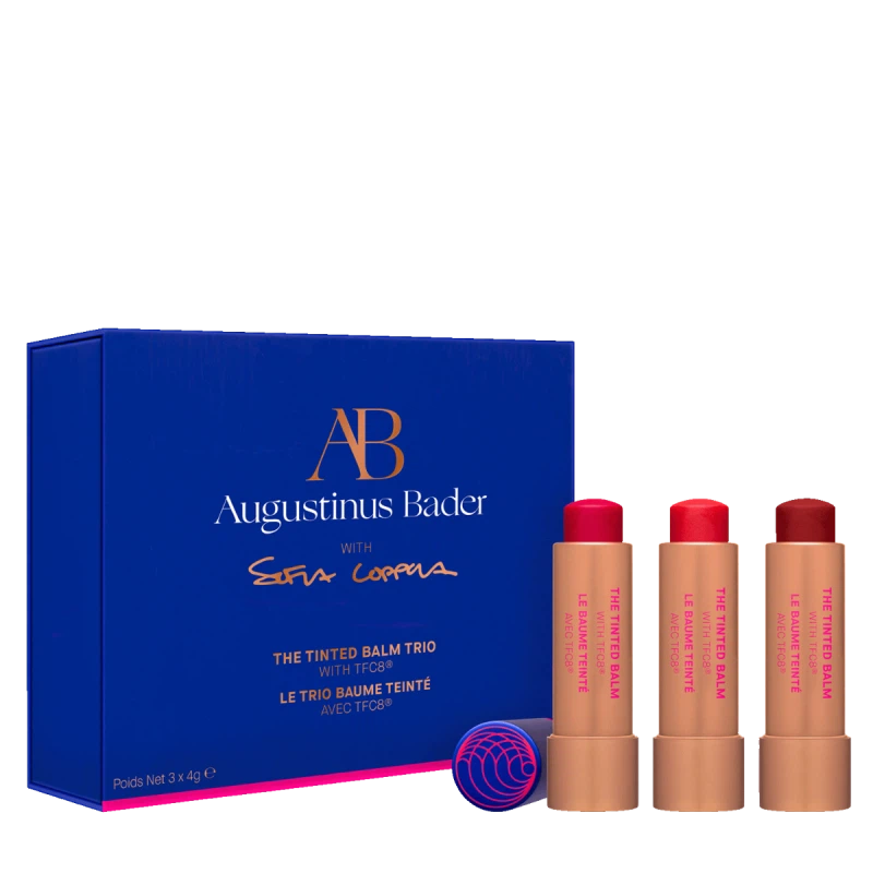 Augustinus Bader The Tinted Balm Trio - Hydrating Lip & Cheek Balm Set | Natural Tint for Glowing Skin | Perfect for Daily Makeup & On-The-Go Touch Ups
