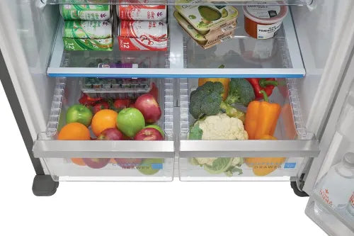 Frigidaire Gallery FGHT2055VF 20.0 Cu. Ft. Stainless Steel Top Freezer Refrigerator - Energy Efficient Kitchen Appliance for Home & Apartment Use