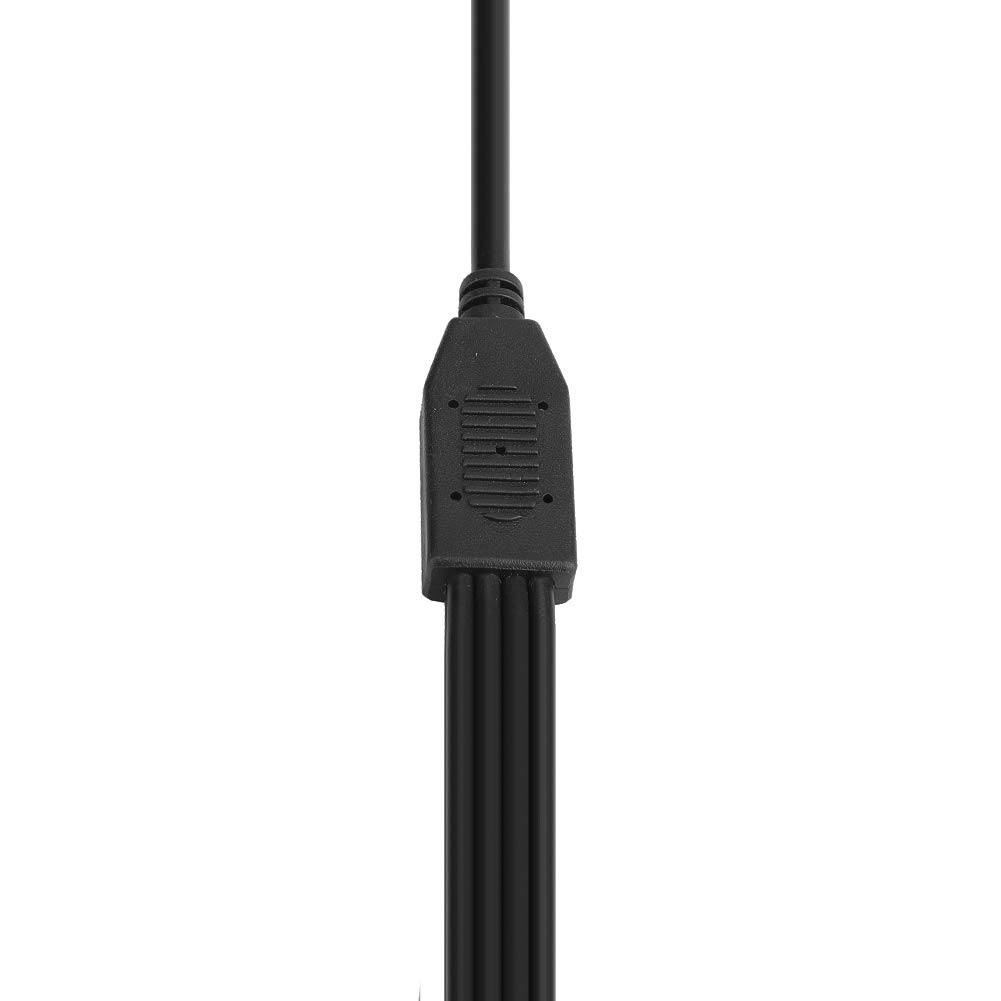 SYH&AQYE 8-Way Power Splitter Cable - 5.5mm x 2.1mm Male to Female DC Power Cord - 1 Female to 8 Male Y Adapter for CCTV Cameras, LED Strip Lights, Security Systems - Perfect for Home/Office Surveillance & DIY Lighting Projects