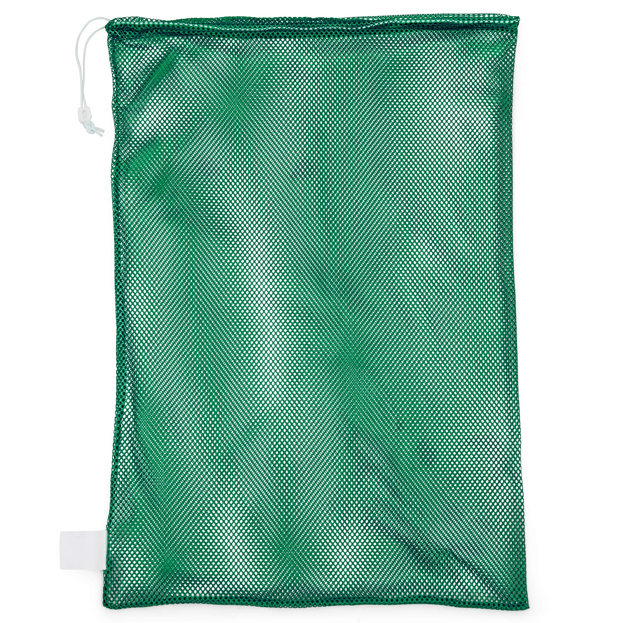 Champion Sports Mesh Equipment Bag - Durable Nylon Drawstring Bag with Lock & ID Tag for Basketball, Soccer, Swimming Gear - Perfect for Gym, Travel & Laundry Storage - Breathable Sports Duffel Bag