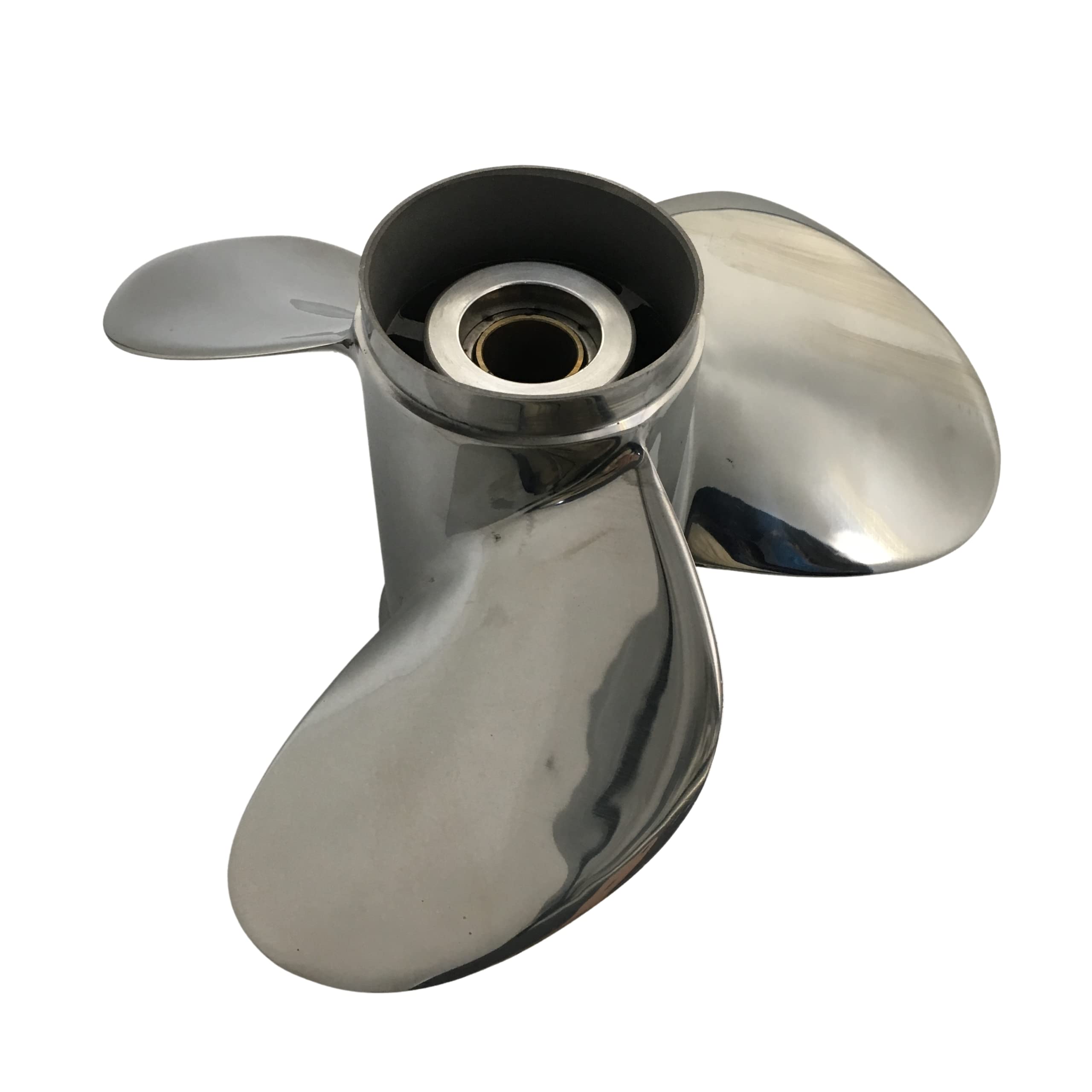 Captain Propeller 11 3/8X12 Stainless Steel 13-Tooth Spline for Mercury Outboard Engines 25-75HP - Perfect for Boating, Fishing & Water Sports