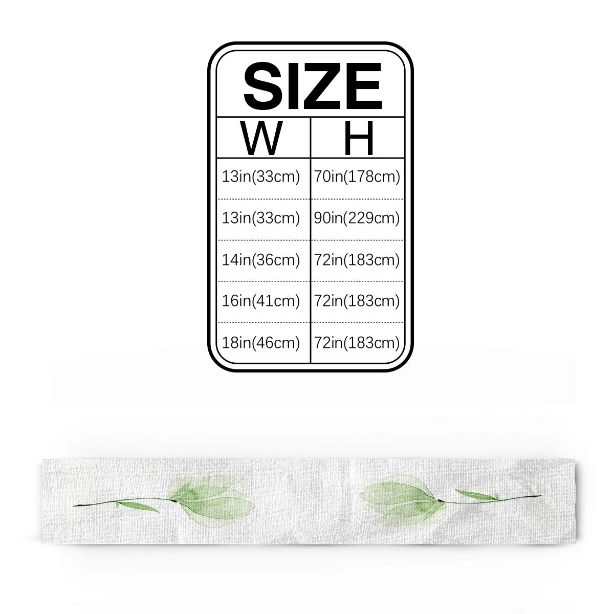 T&H XHome Durable Washable Linen Table Runner - 14x72 Inches Spring Green Abstract Floral Design for Dining Table, Kitchen, Indoor & Outdoor Decor - Perfect for Parties, Weddings and Everyday Home Use