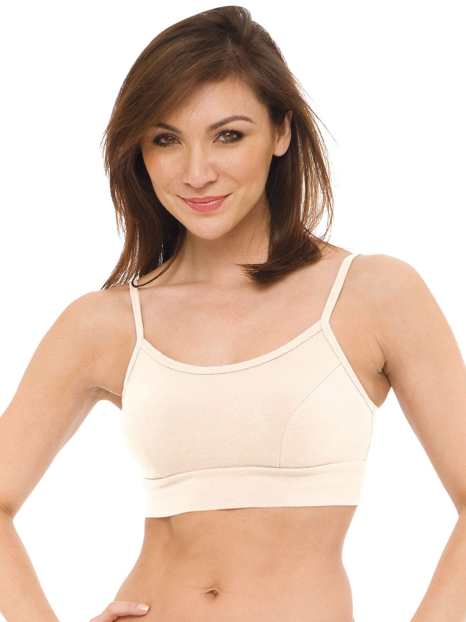 Blue Canoe Organic Cotton Wire-Free Comfort Yoga Bra for Women - Soft Support for Yoga, Pilates & Lounge Wear