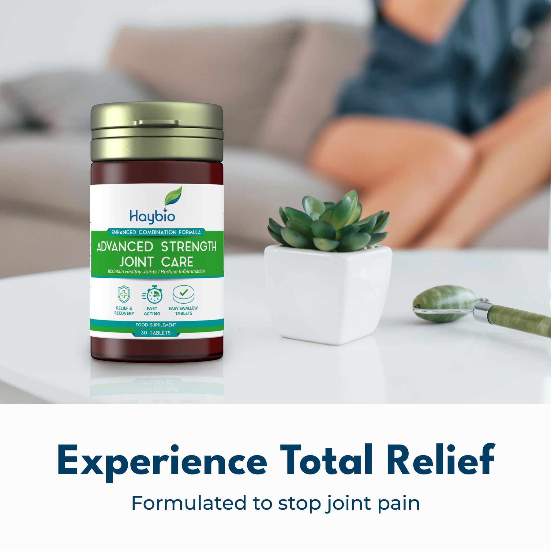 Premium Joint Pain Relief Supplement for Women & Men - High Strength Turmeric, Collagen & Green Lipped Mussel Formula - Supports Hip, Knee, Back & Sciatica Discomfort - 60 Tablets for Active Lifestyle & Muscle Recovery