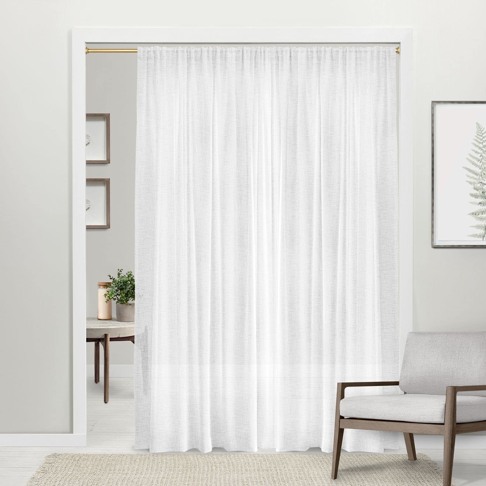 Premium Gold Adjustable Tension Curtain Rod 24-40 Inches for Windows - Perfect for Living Room, Bedroom & Home Decor