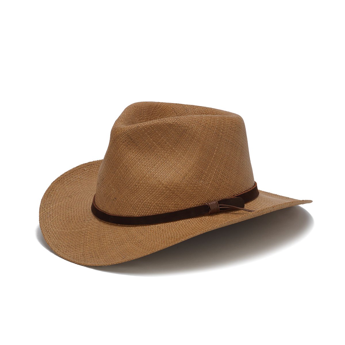 Genuine Panama Straw Hat for Men - Outback Style for Travel & Sun Protection