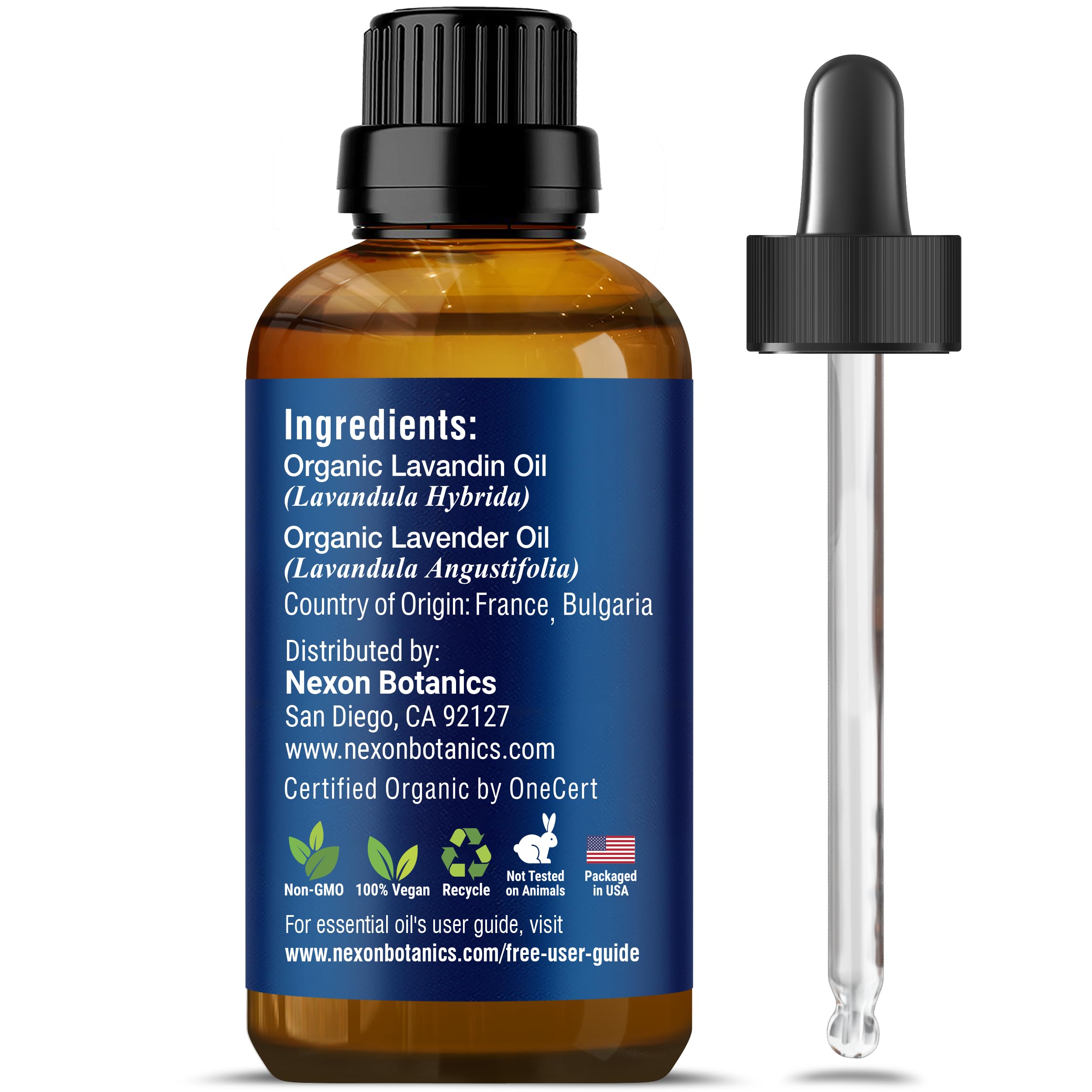 Organic Lavender Essential Oil 30ml - 100% Pure Therapeutic Grade for Diffusers, Massage, Aromatherapy | Promotes Relaxation & Better Sleep | Natural Skin & Hair Care Solution | Nexon Botanics (Ideal for Stress Relief, Spa Days & Home Wellness)