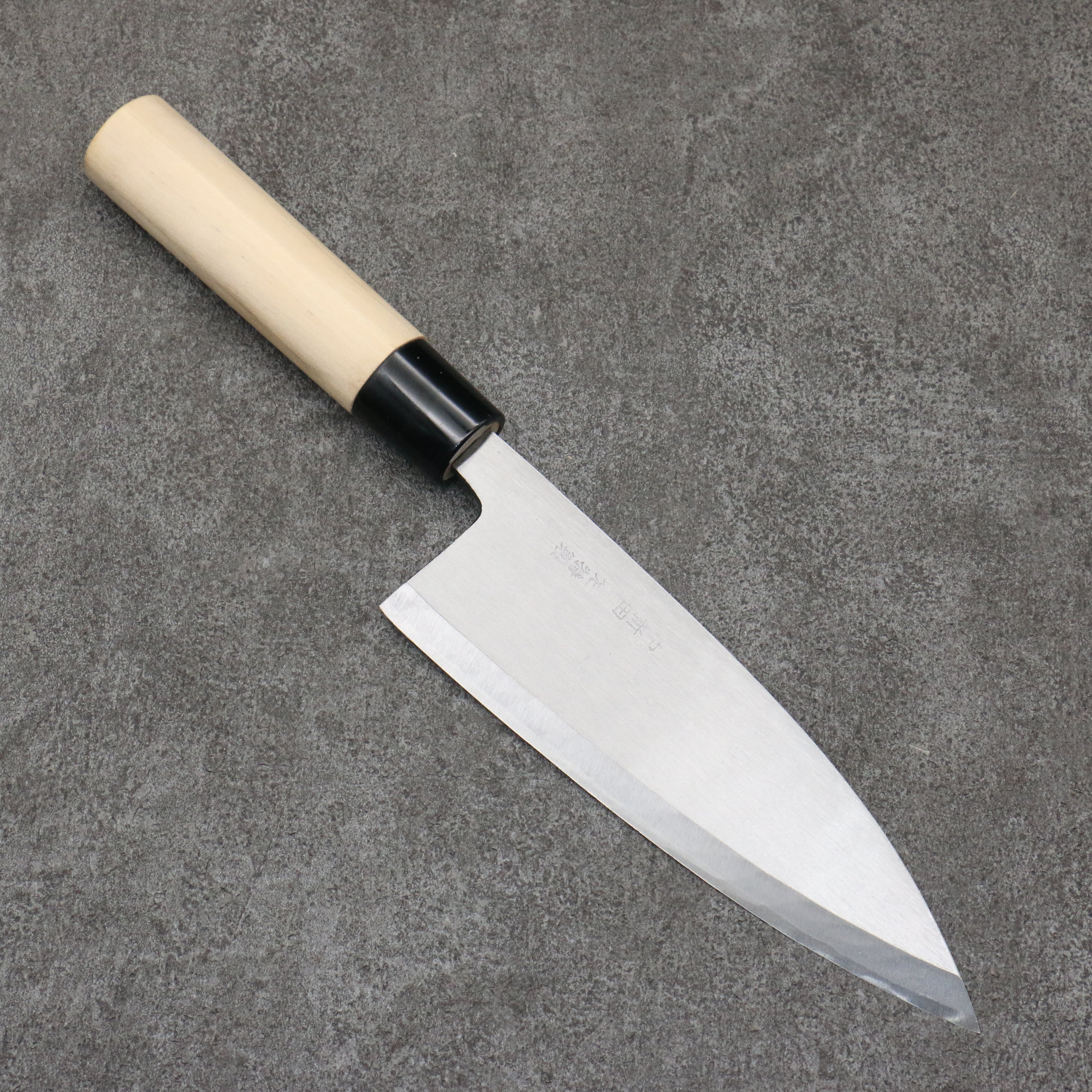 Premium Nakaniida White Steel No.2 Migaki Polish Finish Deba Knife 165mm with Magnolia Handle - Professional Japanese Kitchen Knife for Sushi, Filleting Fish & Precision Cutting