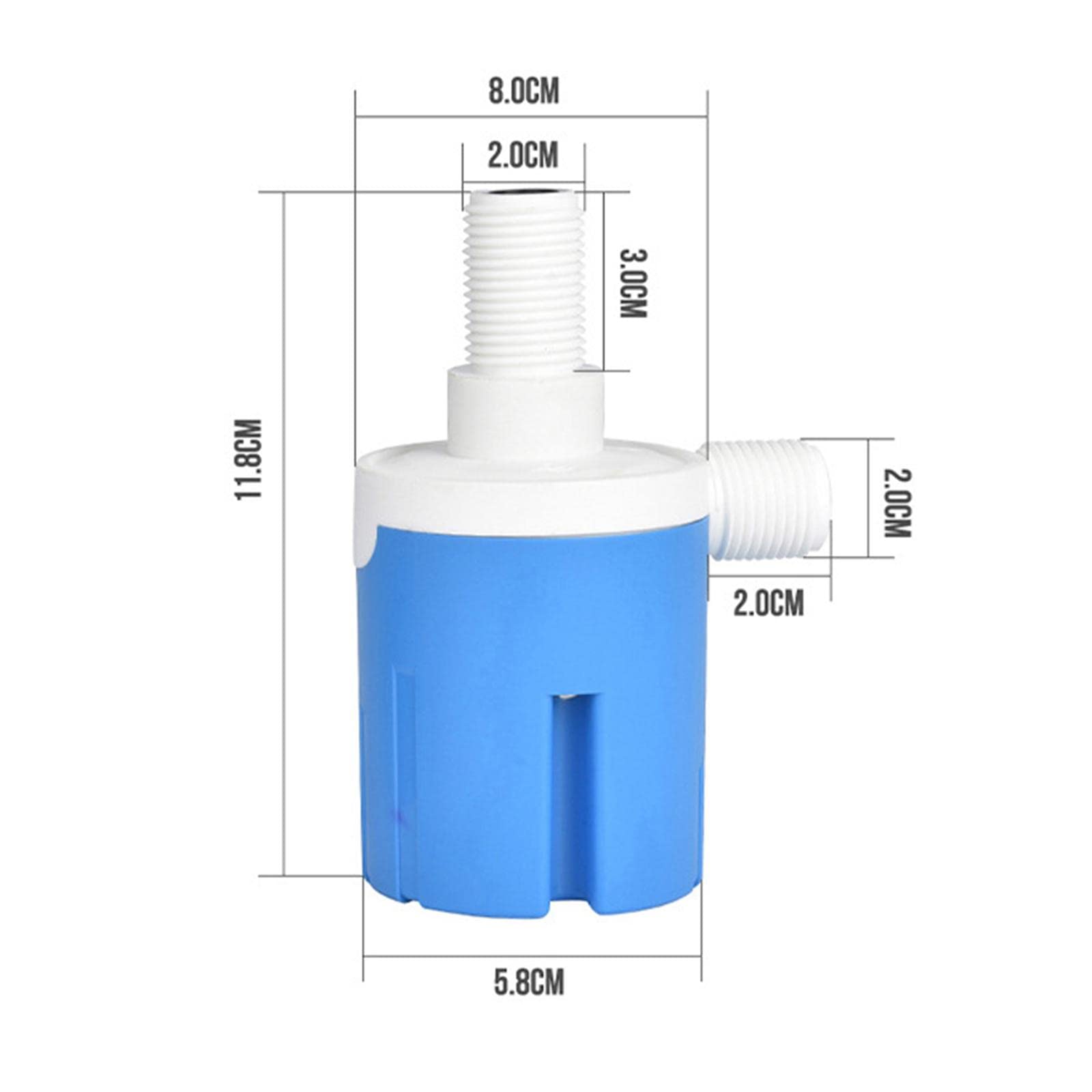 ATORSE® 1/2 Inch Automatic Water Float Valve - Water Level Controller for Tanks, Pools, and Irrigation Systems