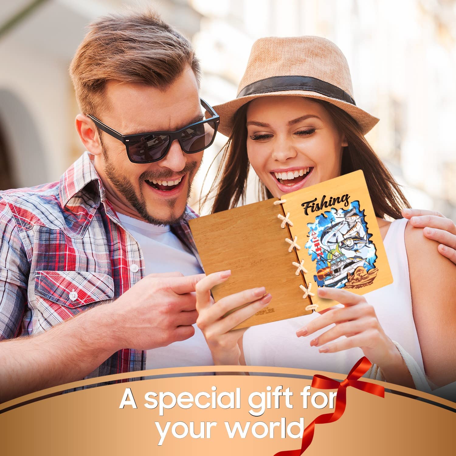 Unique Wooden Camping Cards for Father’s Day, Birthday, Anniversary - Eco-Friendly 6x8 inch Greeting Cards to Show Appreciation - Perfect for Outdoor Lovers, Gifts & Special Occasions
