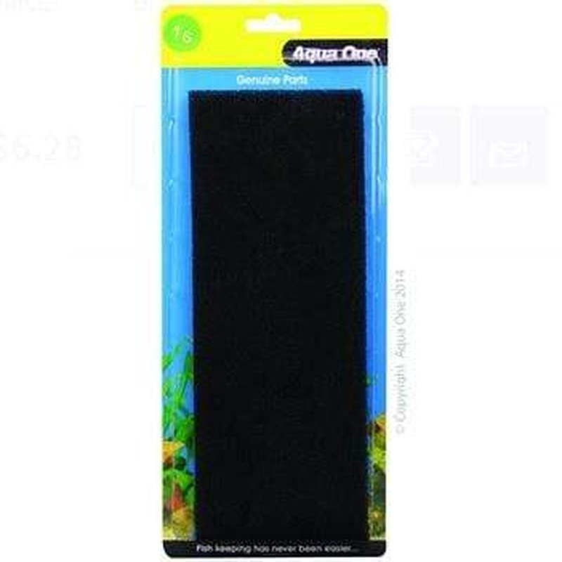 Aqua One Sponge Filter Media 2-Pack for AquaStyle 126/380 Fish Tank - High-Quality Bio Sponge for Aquarium Filtration - Perfect for Freshwater & Saltwater Tanks (25001s)