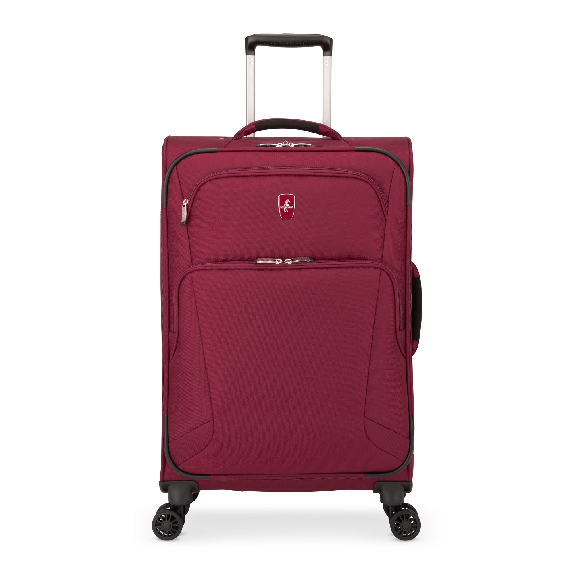 Atlantic Artisan III Spinner 3-Piece Luggage Set - Lightweight Expandable Suitcase with 360° Wheels for Travel, Business & Vacation (Black) - Perfect for Airplane Carry-On & Checked Bags