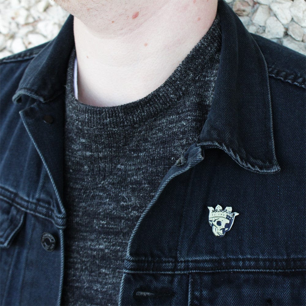 Mike Mignola's Death Head Enamel Pin - Gothic Horror Collectible Badge for Jackets, Bags & Cosplay | Hellboy Comic Art Accessory