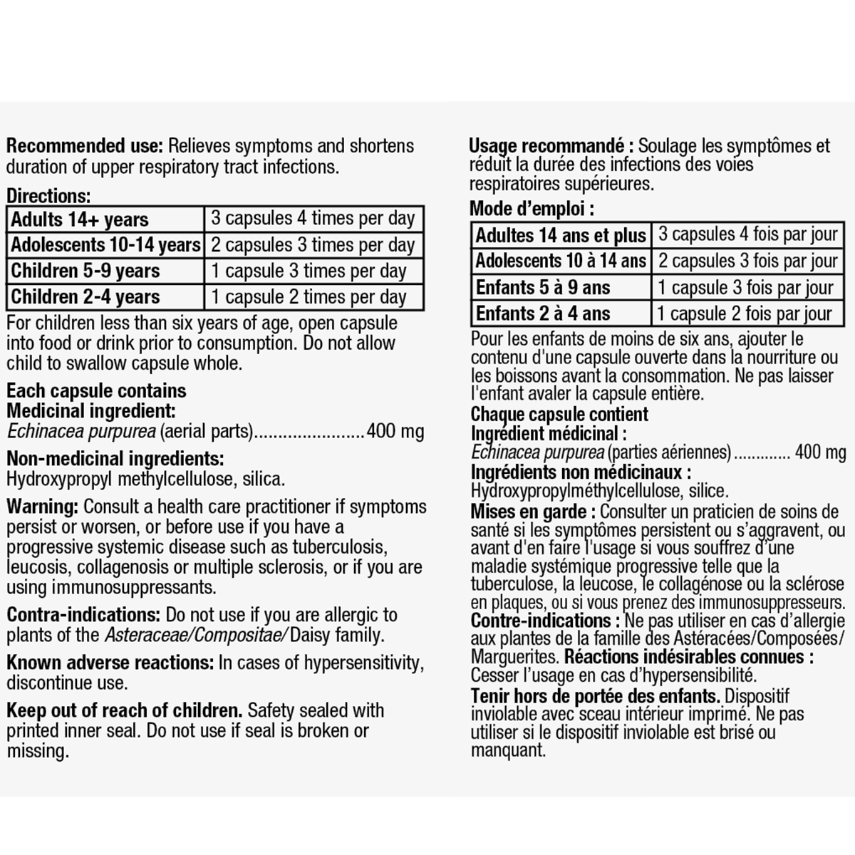 Nature's Way Echinacea 100 Capsules - Immune Support Supplement for Adults - Boost Wellness During Cold & Flu Season