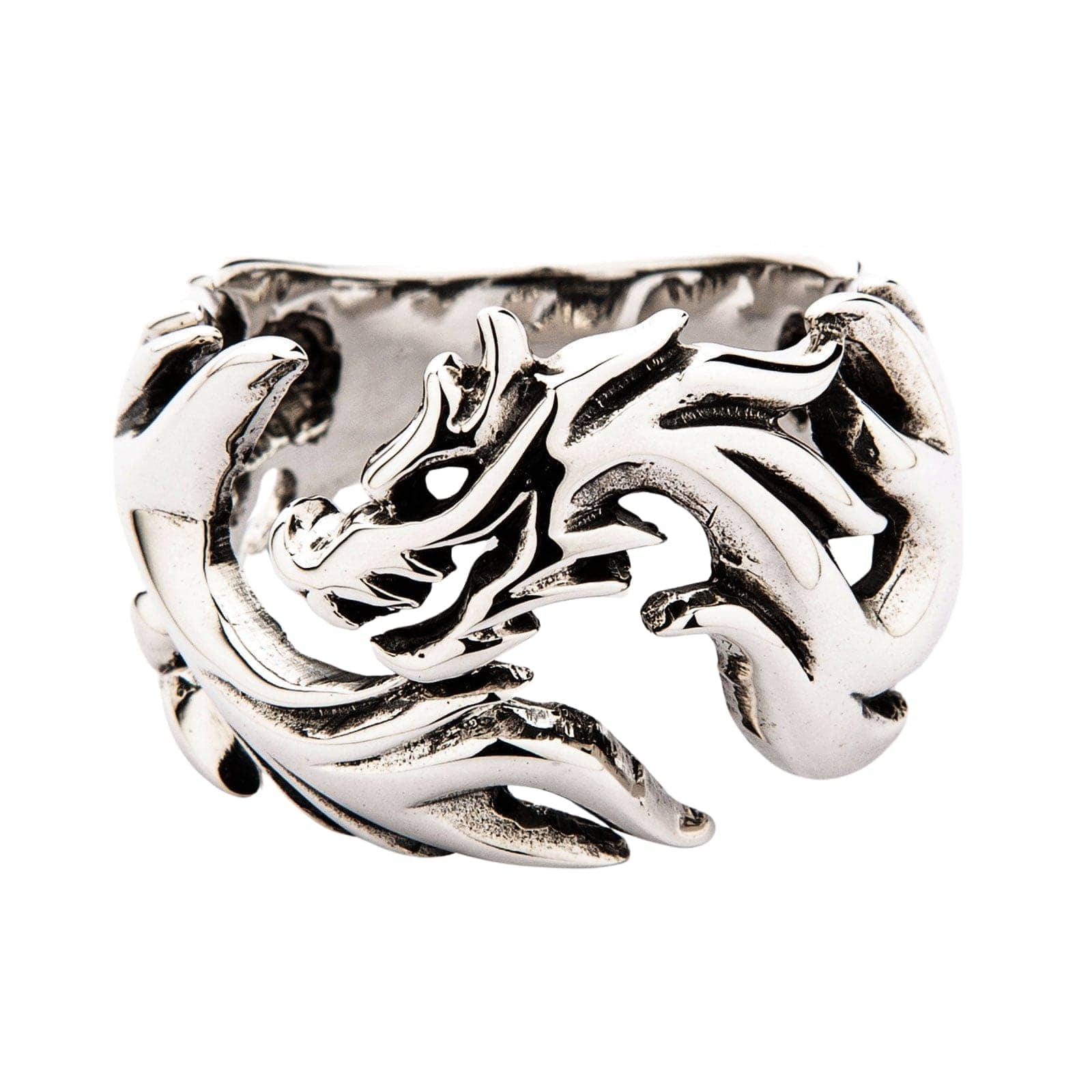 Flame Wolf Sterling Silver Gothic Ring for Men & Women - Dark Aesthetic Jewelry for Punk, Gothic, and Alternative Fashion Lovers - Perfect for Parties, Concerts, and Everyday Wear