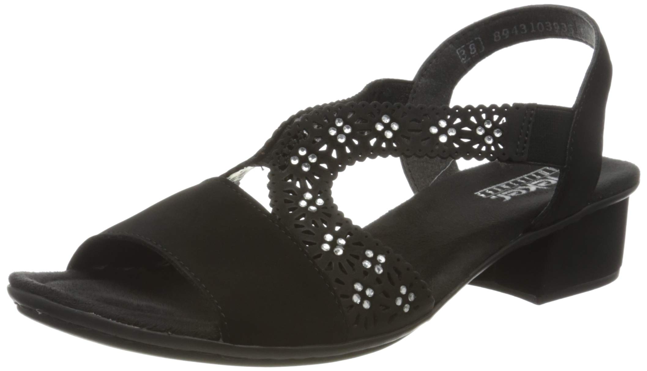 Rieker Women's Comfortable Closed Toe Sandals with Arch Support - Breathable Summer Walking Shoes for Casual Outings & Travel