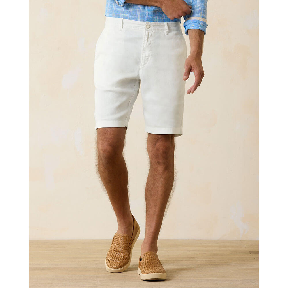 Tommy Bahama 10 Inch Beach Shorts for Men - Linen Flat Front Casual Summer Shorts | Perfect for Vacation, Poolside & Coastal Getaways