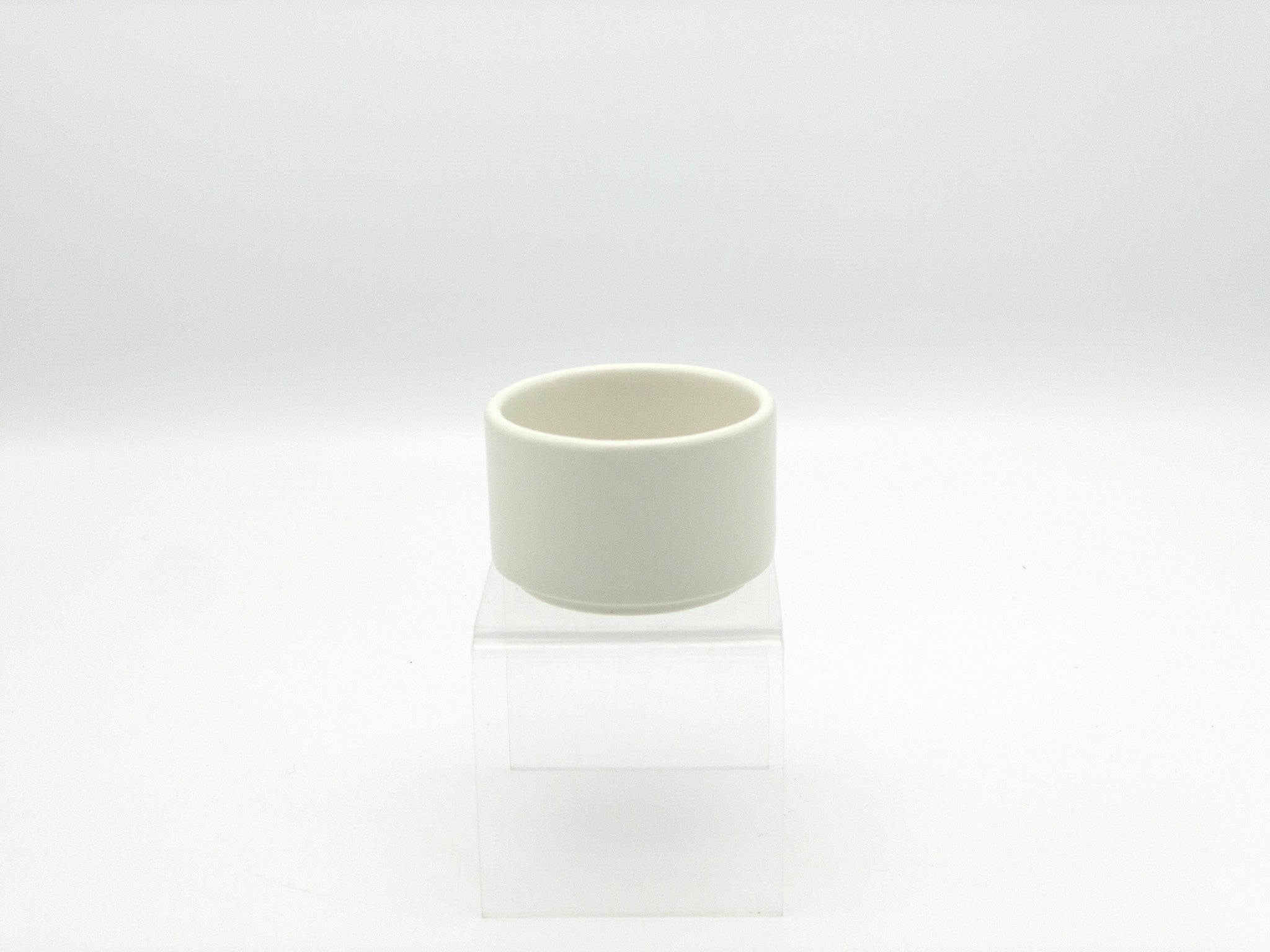 Premium Matte White Espresso Cups Set of 4 - Durable Ceramic Coffee Cups for Americano, Cappuccino & Latte - Perfect for Home, Office & Cafe Use