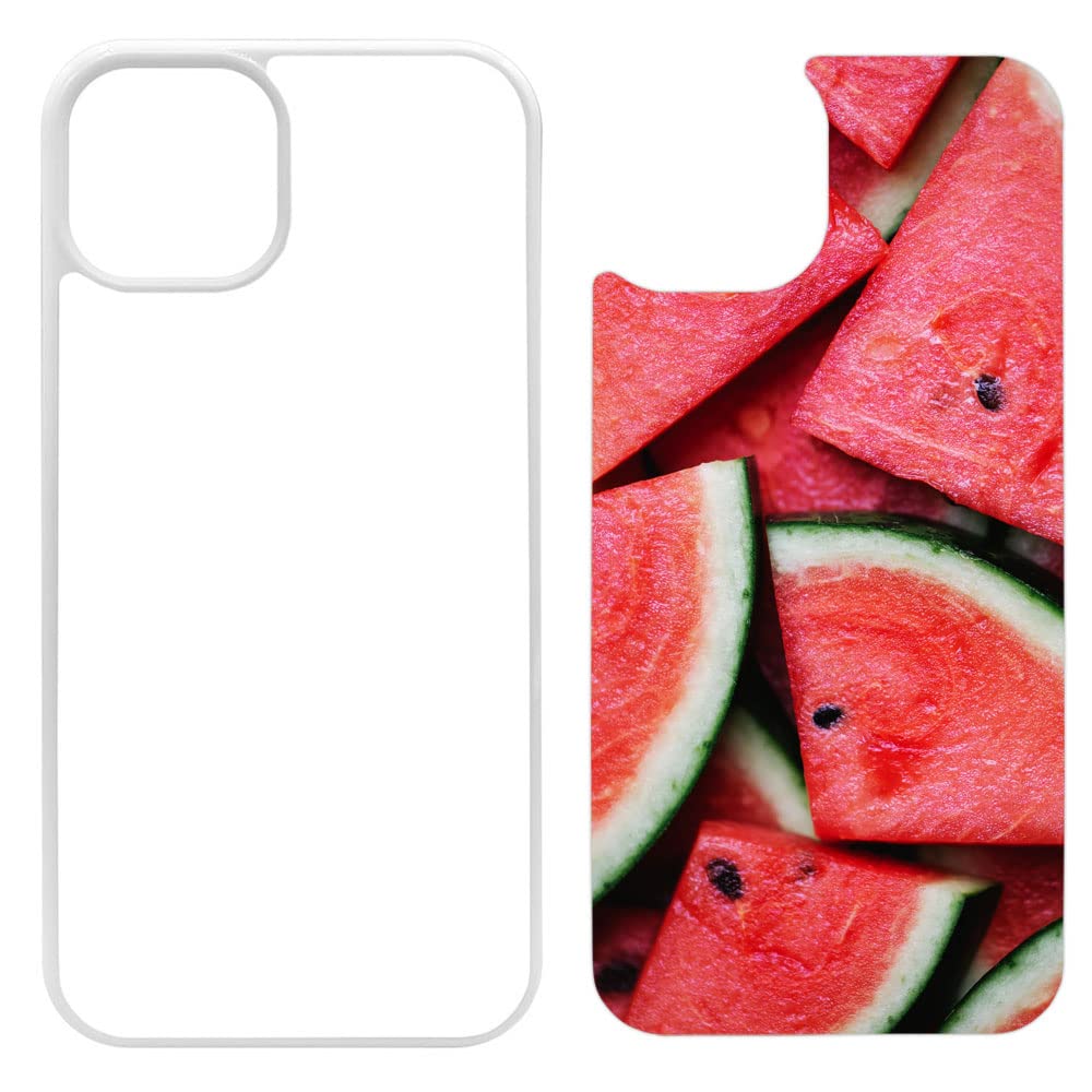 50 Pack Sublimation Phone Cases for iPhone 13 - White Rubber Blank Printable Covers with Aluminum Inserts | DIY Custom Phone Case for Gifts, Business Promotions & Personal Use
