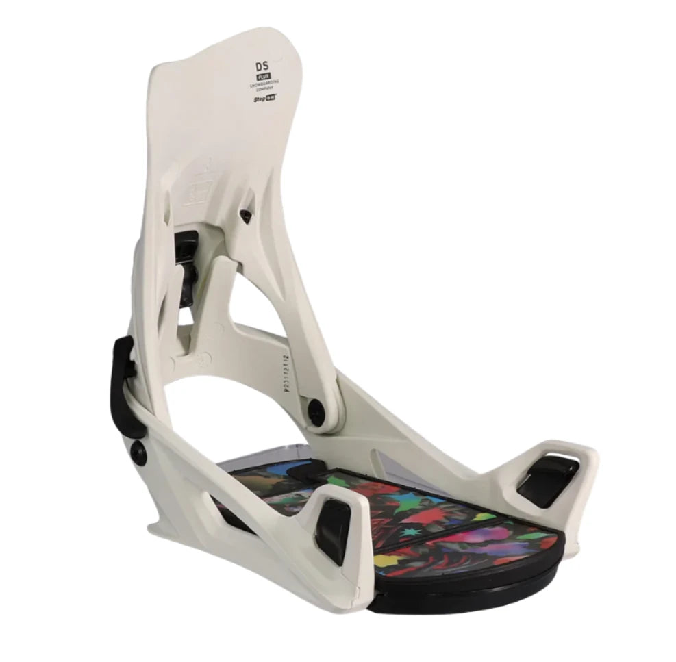 Flux Women's DS Step On Snowboard Bindings 2025 - Lightweight & Responsive Snowboard Bindings for All-Mountain Riding | Perfect for Freestyle & Powder Snowboarding