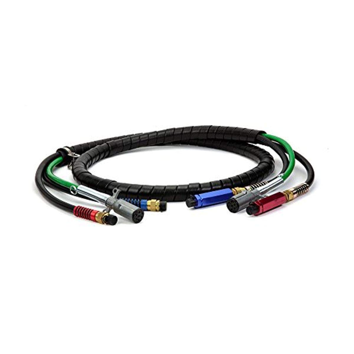 Velvac 145112 3-in-1 Air/Electrical Assembly (12 Foot) - Heavy Duty Truck & RV Air Brake System Replacement for Smooth Braking Performance