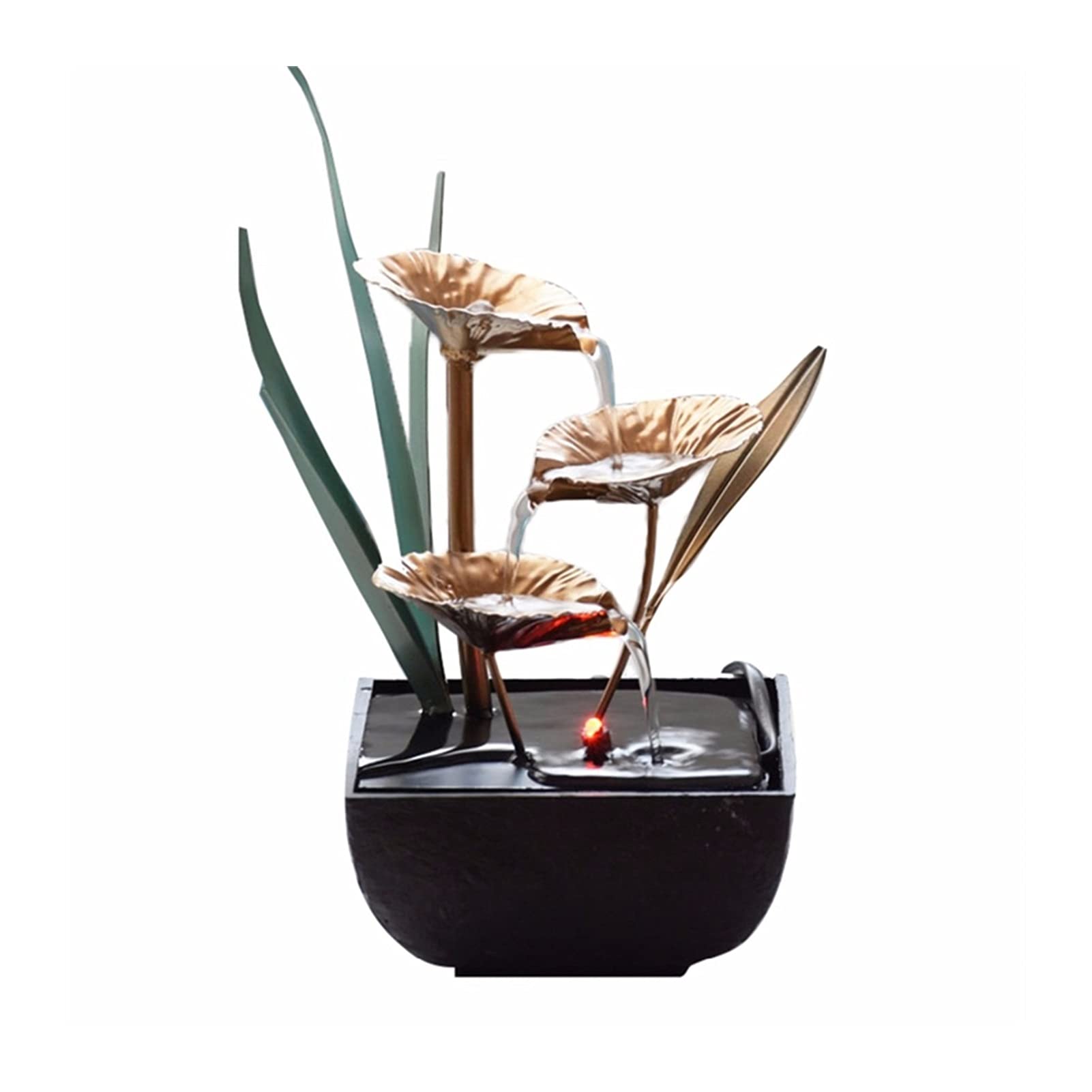 Handmade TOMYEUS Tabletop Fountain - Indoor Decorative Water Feature for Home, Office & Teahouse | Feng Shui Desktop Fountain with Relaxing Water Sounds | Perfect for Meditation, Stress Relief & Zen Decor