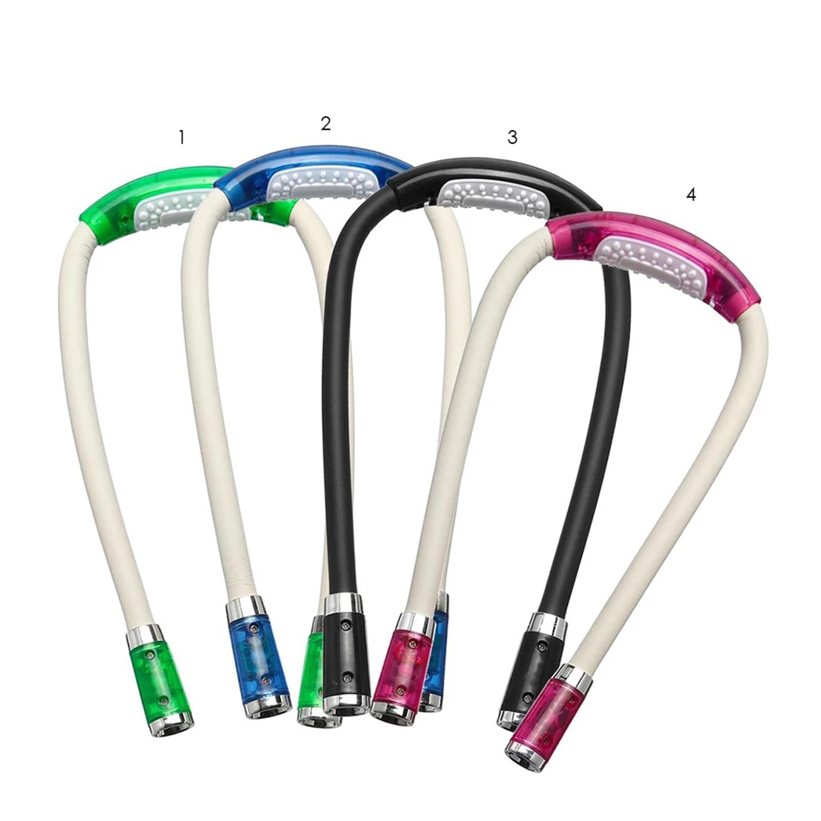 Rechargeable LED Neck Reading Light - Hands-Free Flexible Book Light for Students, Night Reading & Study - Black | Perfect for Bedtime Reading, Travel, and Camping