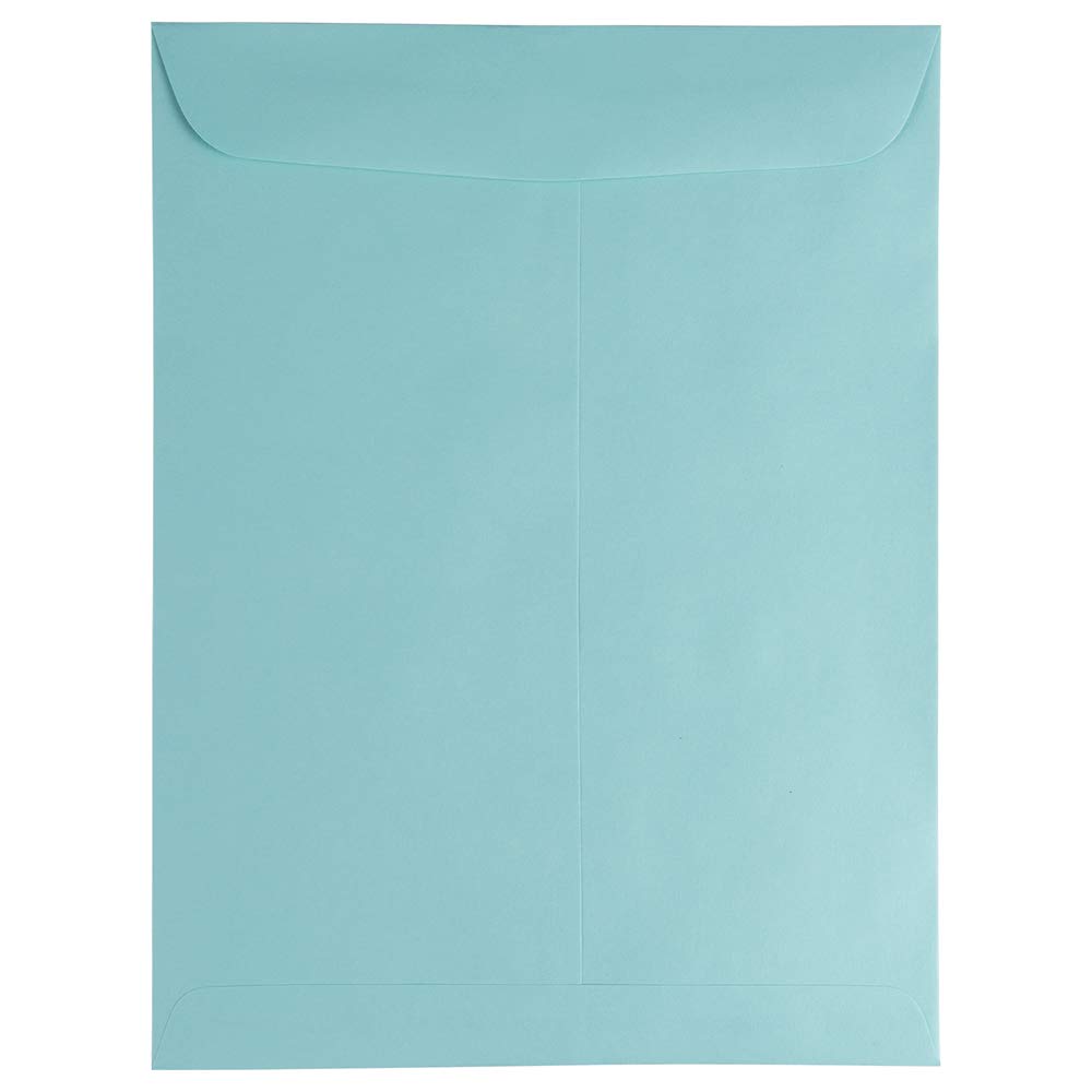JAM PAPER 9 x 12 Open End Catalog Premium Envelopes - Aqua Blue - Bulk 250/Box - Perfect for Business Mailings, Direct Marketing & Office Organization