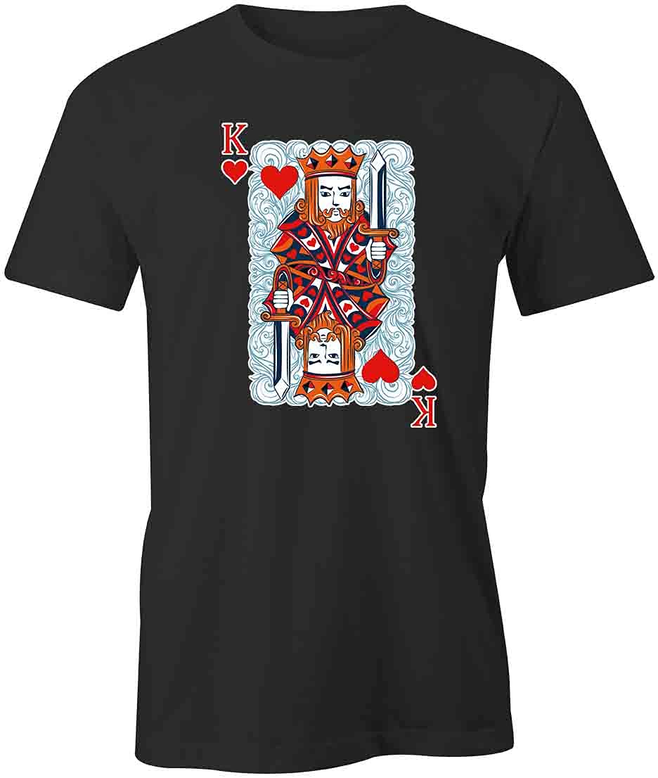 King Graphic T-Shirt for Men | Black Cotton Printed Tee with Unique Design | Perfect for Casual Wear, Street Style & Everyday Outfits