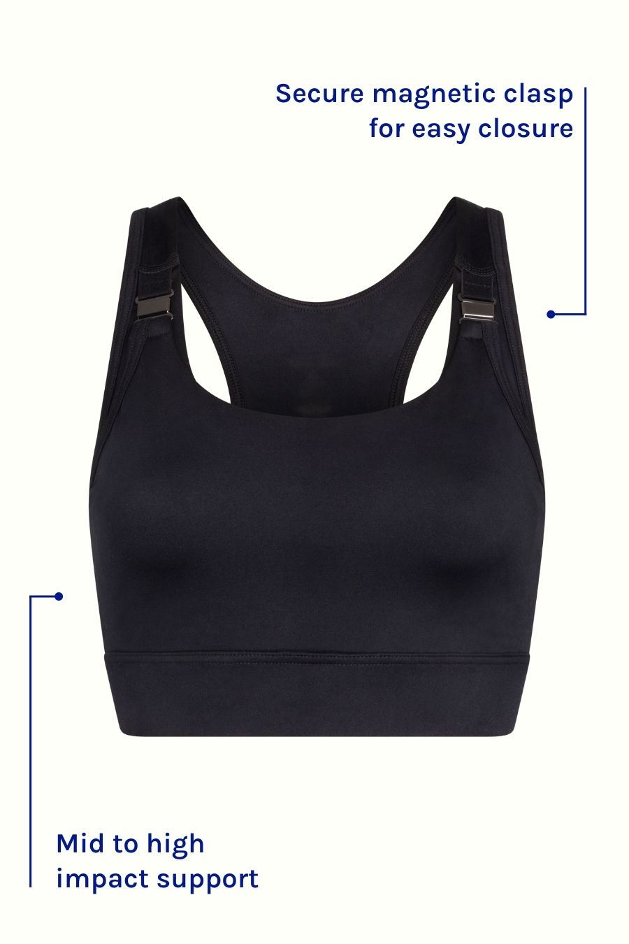Best Maternity Sports Bra for Active Moms - Breathable & Supportive Nursing Workout Top - Black | Perfect for Yoga, Running & Postpartum Exercise