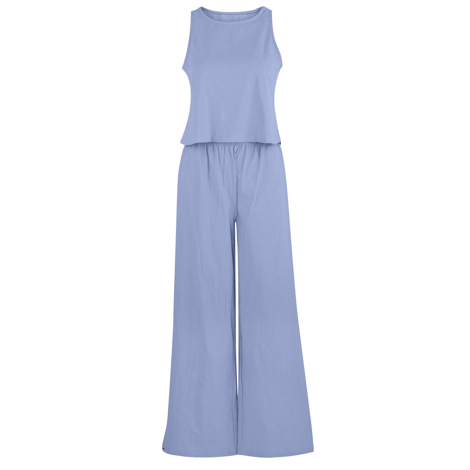 Women's Pajama Sets - Soft Cotton Sleepwear for Women - 2 Piece Lounge Pajama Outfit (Blue) - Perfect for Relaxing at Home, Gift Giving & Holiday Comfort