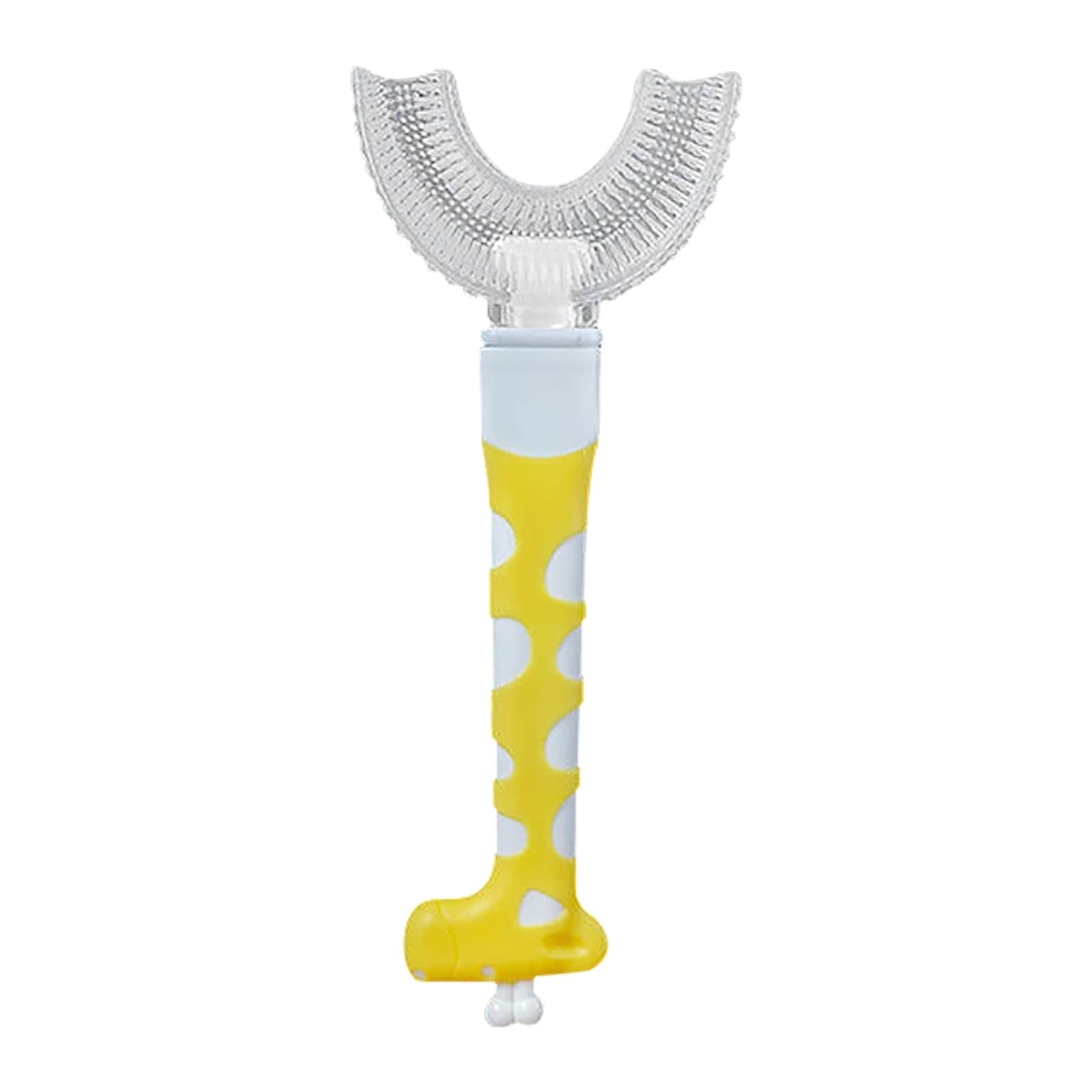 YEZIJIN Kids U-Shaped Toothbrush - 360° Teeth Cleaning Soft Bristles, Food-Grade Silicone Manual Toothbrush for Children | Gentle Whole Mouth Cleaning for Toddlers & Kids | Perfect for Home, Travel & School Use