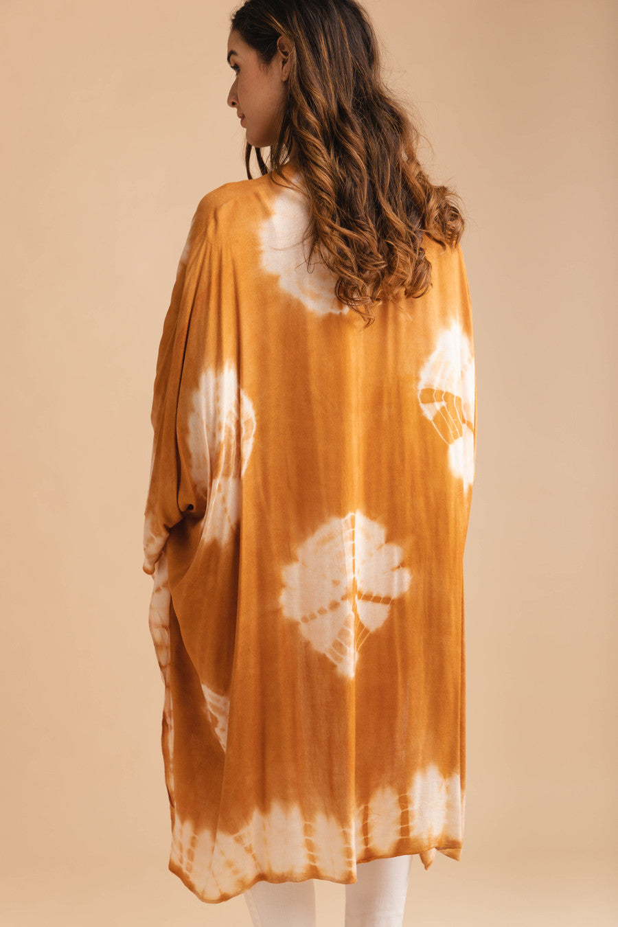 Stylish Tie Dye Ruana Shawl - Boho Chic Womens Wrap - Perfect for Beach Cover Up, Music Festivals & Cozy Evenings