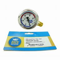 Oil Filled Pressure Gauge - Lower Mount Design for Hydraulic Systems, Industrial Equipment & Automotive Applications | Accurate Pressure Monitoring Solution
