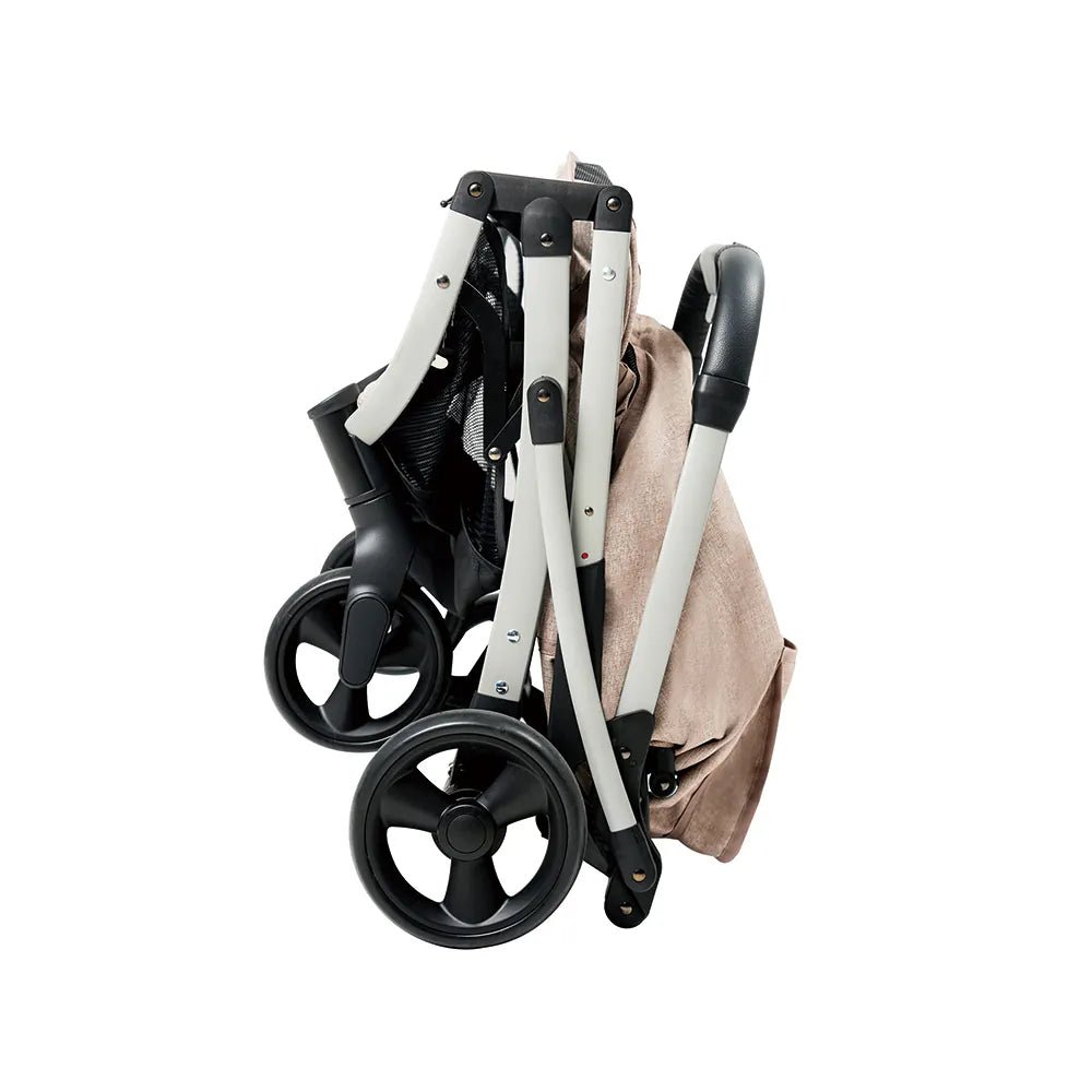 Evolution Speedy Fold Pet Stroller - Lightweight Foldable Dog Cat Rabbit Buggy Carrier for Small Pets - Perfect for Travel, Shopping & Outdoor Walks
