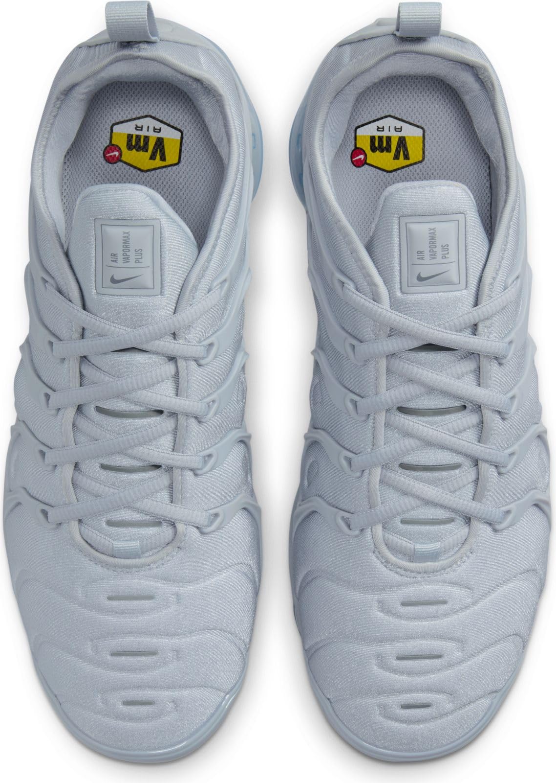 Nike Men's Air VaporMax Plus Running Shoes - Wolf Grey/Dark Grey - Size 14 M US - Lightweight Cushioned Sneakers for Jogging, Gym Workouts & Everyday Wear