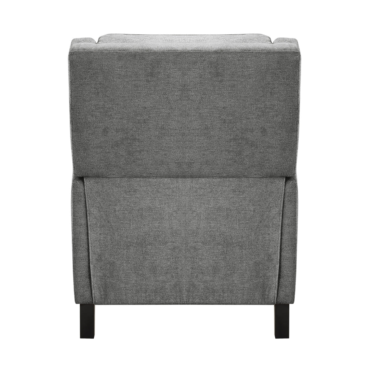 Banks II Self Reclining Armchair - Premium Textured Grey Fabric Living Room Chair for Relaxing & Lounging | Perfect for Home Theater, Reading Nook & Living Room Decor