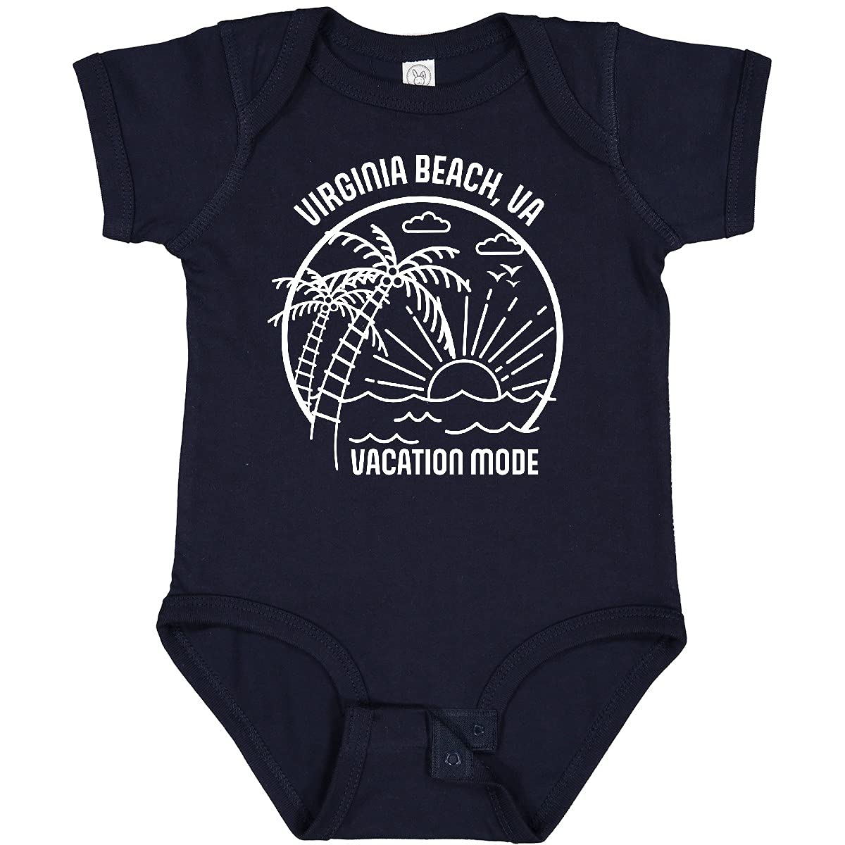 Inktastic Virginia Beach Summer Vacation Baby Bodysuit - Cute Outfit for Beach Trips, Family Photos & Casual Wear