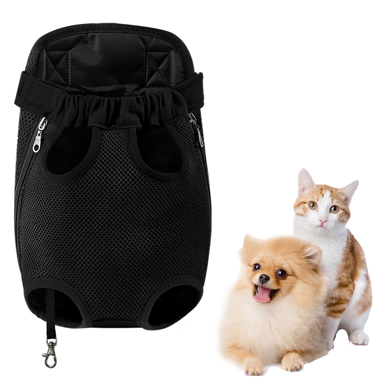 Adjustable Pet Dog Carrier Backpack - Front Facing Dog Hiking Backpack for Small Dogs & Cats - Lightweight Chest Carrier for Outdoor Adventures, Travel, and Daily Walks