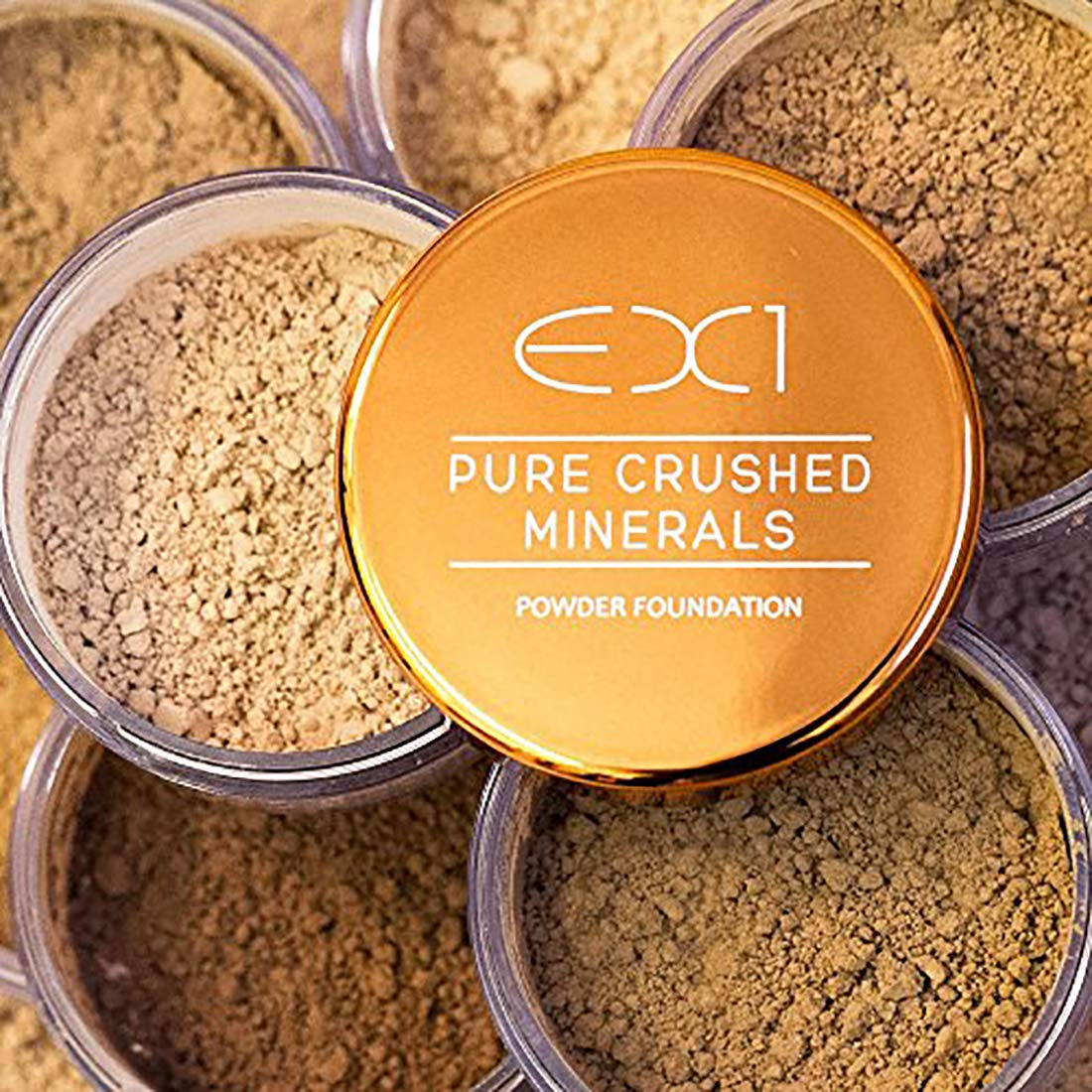 EX1 Pure Crushed Mineral Powder Foundation - 4.0g Oil-Free, Buildable Coverage for Flawless Skin | Natural Makeup for Daily Wear & Special Occasions