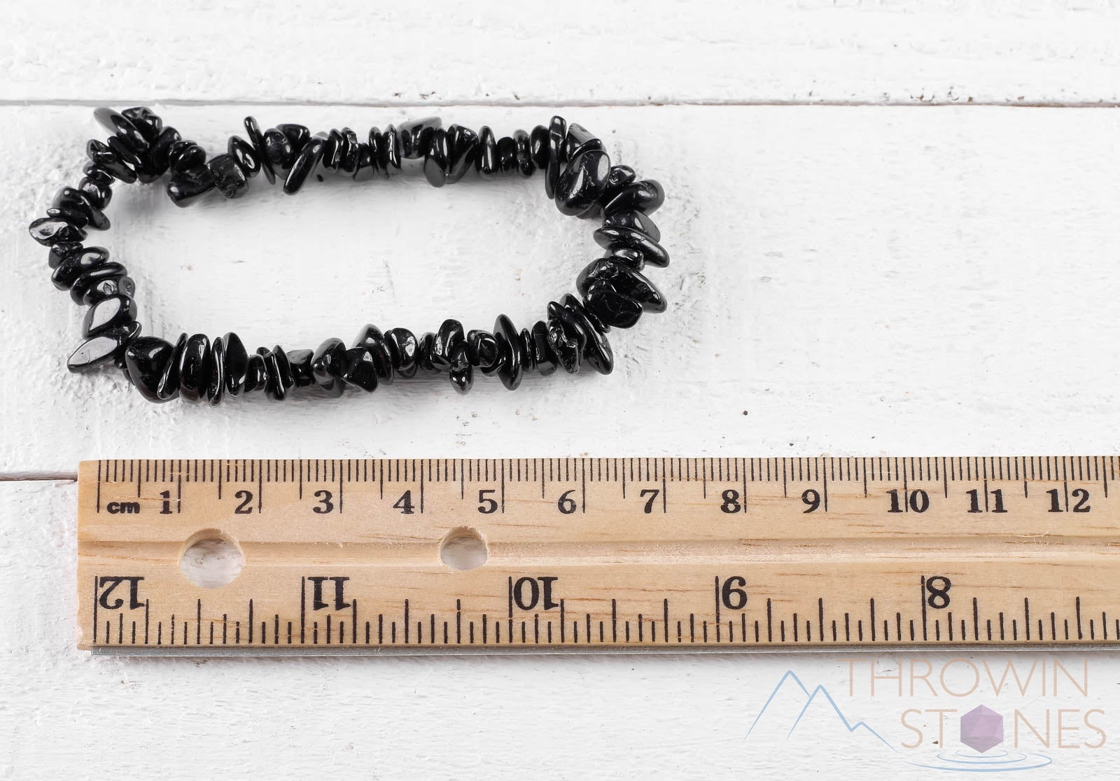 Black Tourmaline Crystal Bracelet - Natural Chip Beads Healing Stone Bracelet, Handmade Spiritual Jewelry for Protection & Grounding | Perfect for Meditation, Energy Cleansing & Everyday Wear