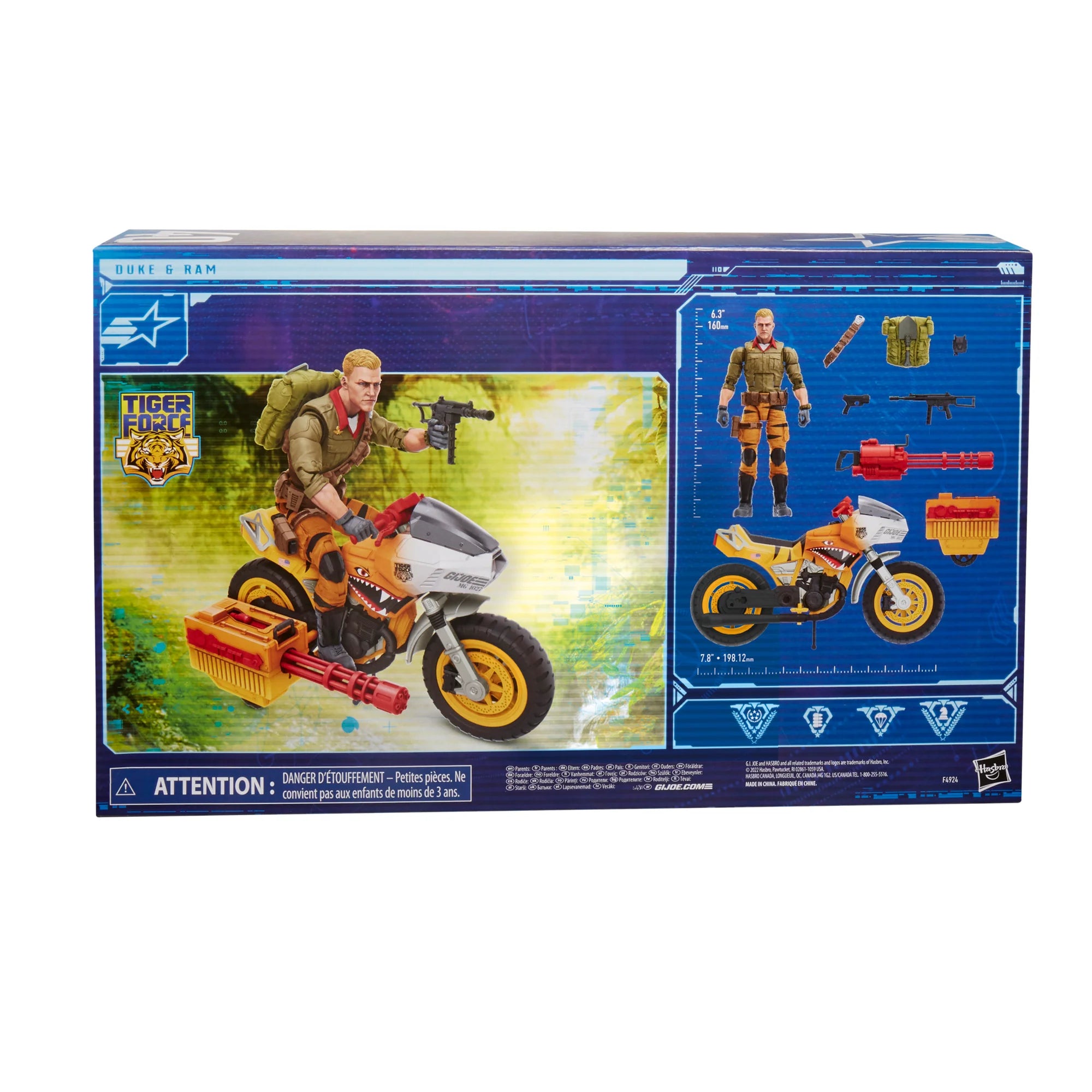 G.I. Joe Classified Series Tiger Force Duke & RAM Action Figure Vehicle Set - Military Collectible Toy for Display & Play - Perfect for Collectors and Action Figure Enthusiasts