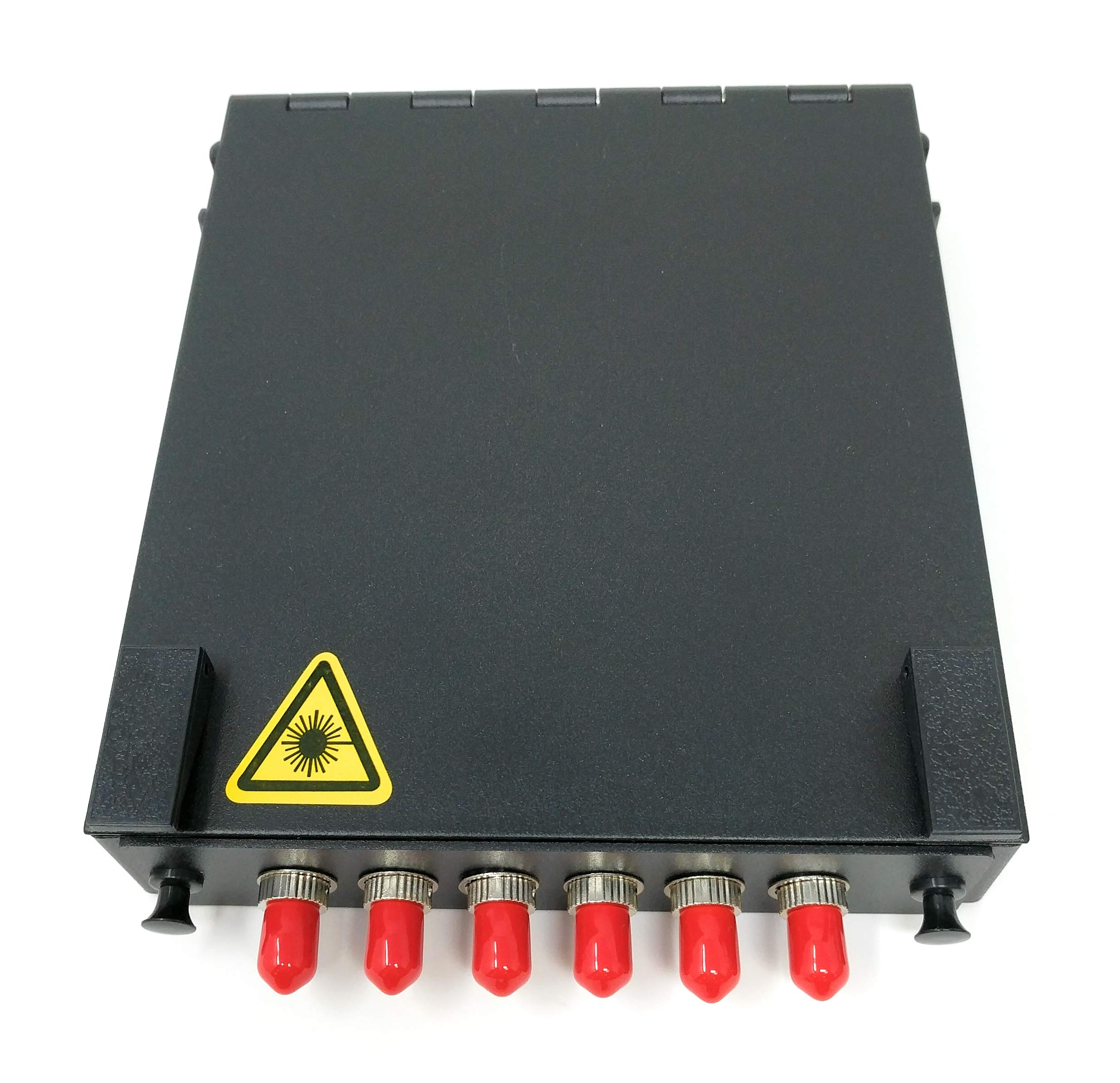 Ultra Spec Cables Wall Mount Fiber Enclosure with Spool - 6 Port ST-UPC OM1/OM2 Multimode LGX Panel for Data Centers & Telecom Networks | High-Performance Fiber Optic Solution