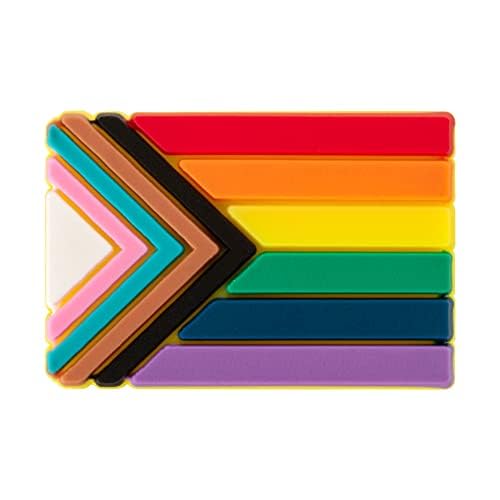 Quasar Progress Pride Rectangle Flag Silicone Pins