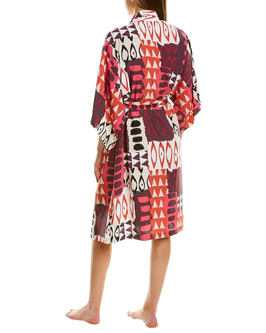 Natori Women's Bukhara Robe - Soft Cotton Bathrobe for Spa, Lounge & Relaxation at Home | Lightweight & Comfortable
