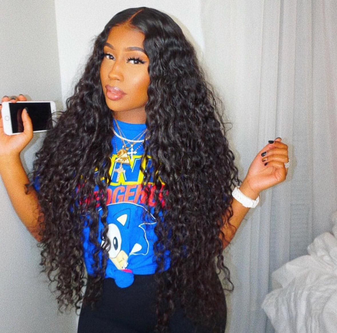 Malaysian Curly Glueless Wig - Natural Looking Human Hair Lace Front Wig for Black Women | Perfect for Daily Wear, Parties & Special Occasions