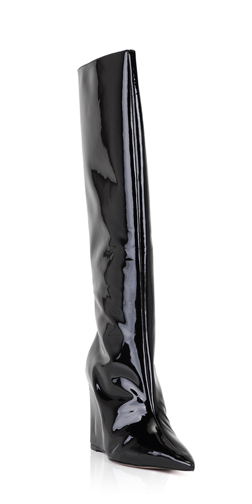 Asya Up Patent Leather Boots for Women - Stylish High Heel Ankle Booties for Party, Night Out & Office Wear