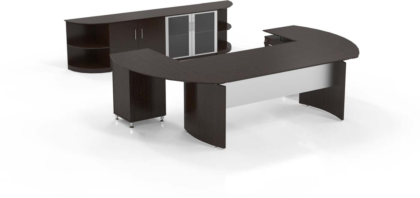 Safco Mayline Medina Office Desk Set [MNT13] - Modern Workstation for Home & Business, Perfect for Small Spaces & Professional Offices